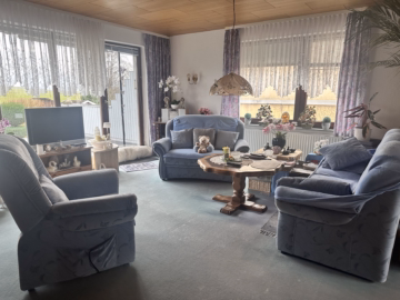 Wohnzimmer - Sibbesse-Petze: Einfamilienhaus mit Garage und Keller