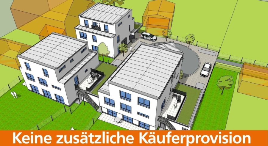 Visualisierung - Neubau von exklusiven Eigentumswohnungen in Uetze-Dedenhausen - KFW 55