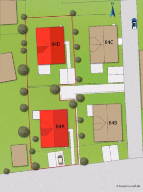 70-8529-01 Lageplan - 4 moderne Einfamilienhäuser in Isernhagen