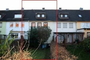Rückansicht - Celle-Neuenhäusen: Reihenmittelhaus mit Keller und Garage auf kleinem Grundstück