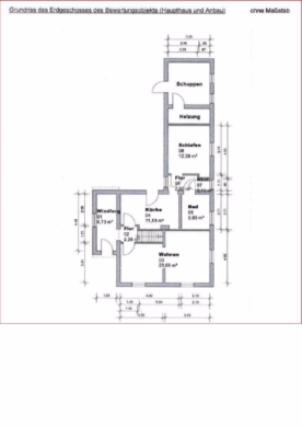 Grundriss EG - Zwangsversteigerung prov.-frei: Einfamilienhaus in Wietze