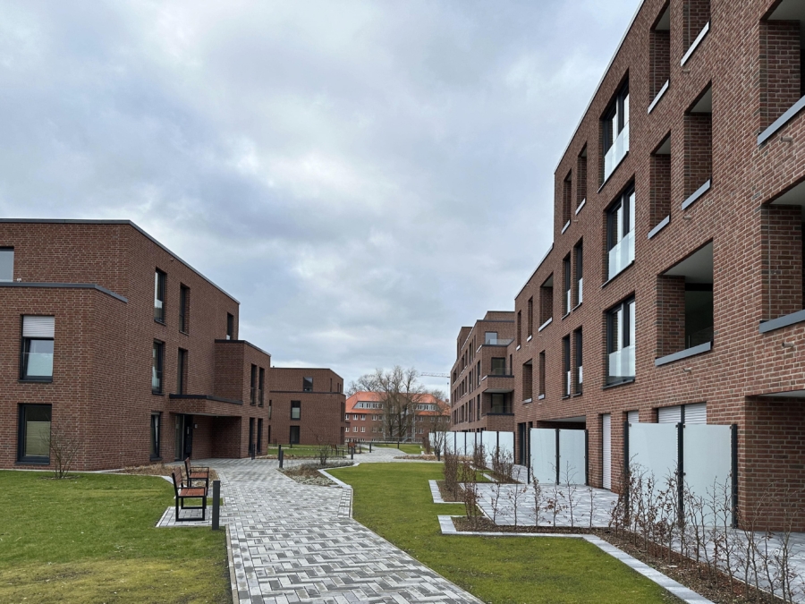 Außenansicht - Erstbezug: Moderne 2-Zimmer-Wohnung mit Einbauküche auf der Allerinsel