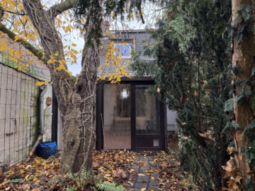 Ansicht aus dem Garten - Niedliche Doppelhaushälfte mit großer Garage in Misburg-Nord