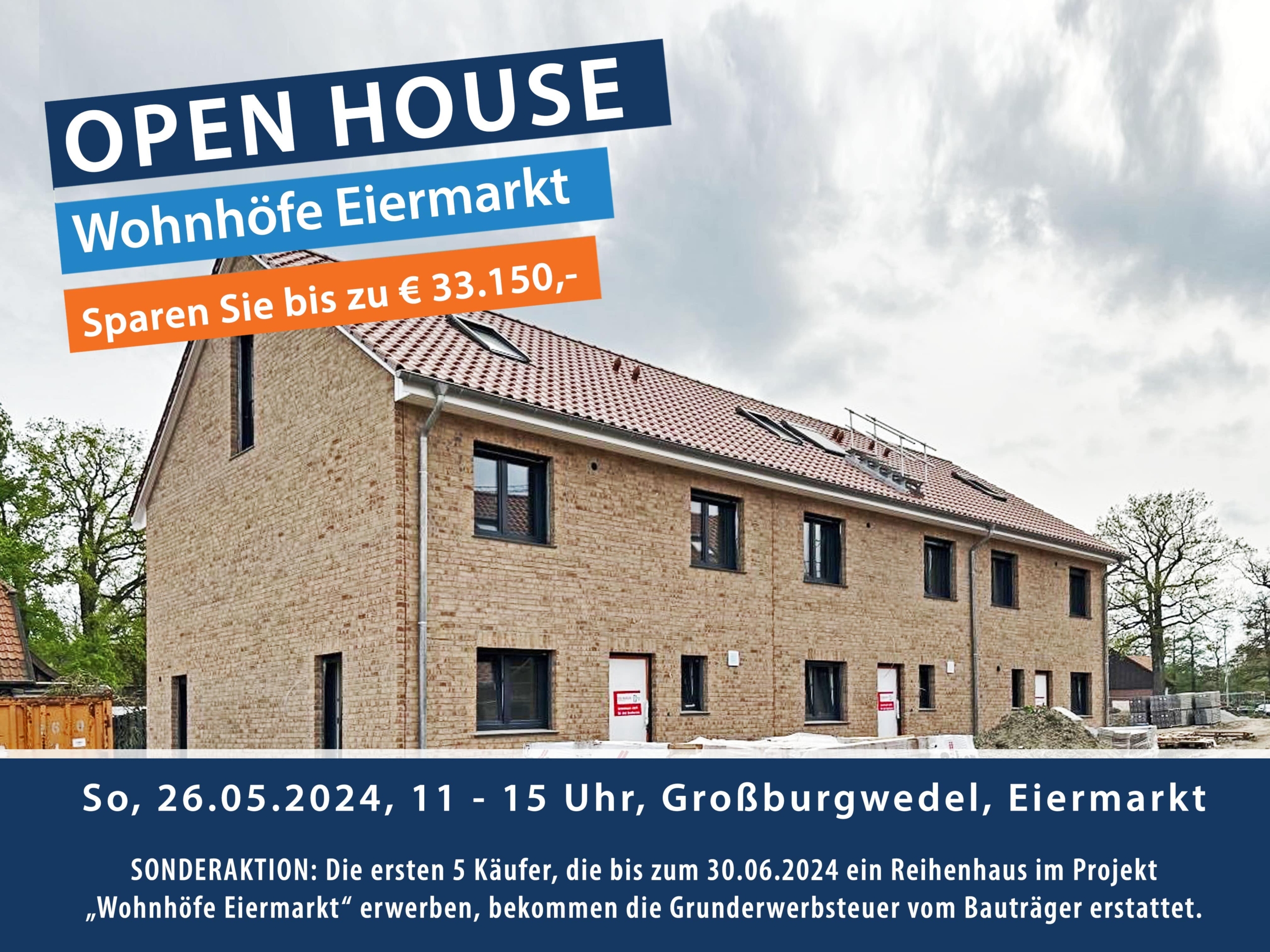 Neubau: Wohnhöfe “Eiermarkt” Großburgwedel, 30938 Burgwedel, Reihenendhaus
