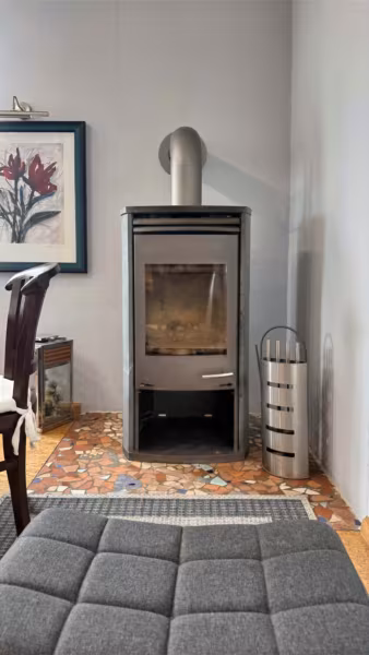 Kamin im Erdgeschoss