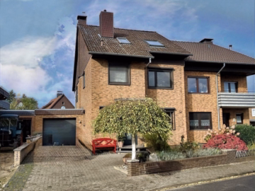 Eingangsansicht - Tolle Lage in Hohenhameln: Gepflegte Doppelhaushälfte mit Wintergarten und Sauna