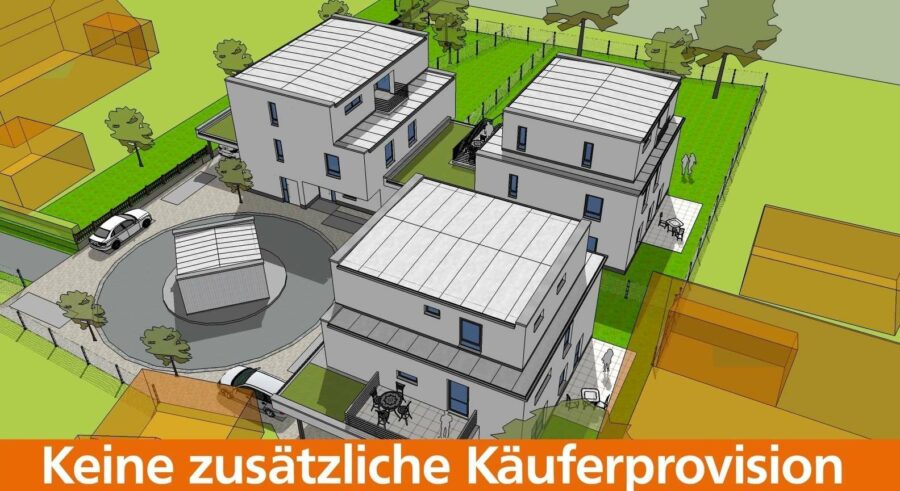 Visualisierung - Neubau von exklusiven Eigentumswohnungen in Uetze-Dedenhausen - KFW 55