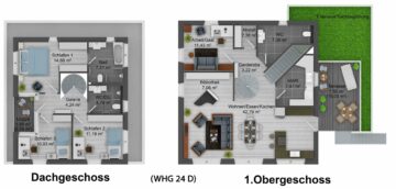 Grundriss - Neubau von exklusiven Eigentumswohnungen in Uetze-Dedenhausen - KFW 55