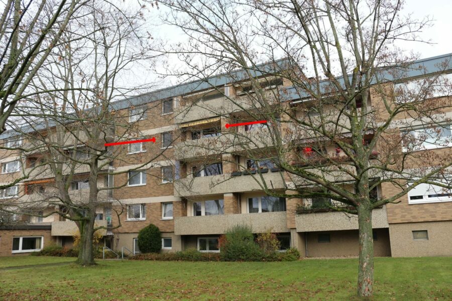 2-Zimmer-ETW mit Balkon und Garage in Garbsen-Berenbostel "Im Hespe" 1 Ansicht aus dem Westen - 2-Zimmer-ETW mit Balkon und Garage in Garbsen-Berenbostel „Im Hespe“