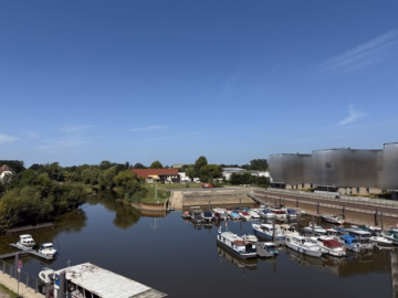 Blick von der Nord-Loggia - Hochwertige 3-Zimmer-Eigentumswohnung direkt am Celler Hafen