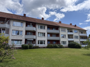 Hausansicht hinten - Celle-Heese: Helle 3-Zimmer-Eigentumswohnung mit durchdachtem Grundriss