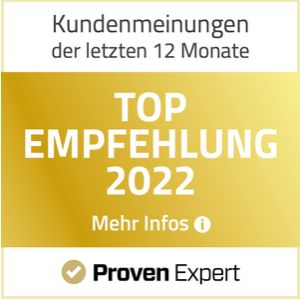 Auszeichnungen 4 proven expert top empfehlung 2022